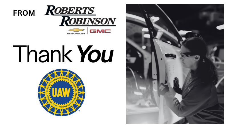 Roberts Robinson Chevy GMC Supports UAW Local 31 and Kansas City’s Auto Workers